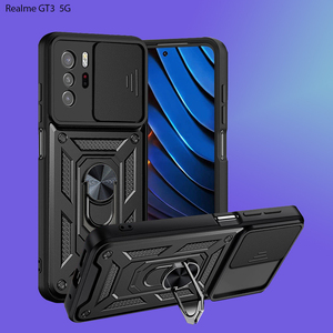 Étui en TPU et PC avec béquille coulissante pour <span class=keywords><strong>Realme</strong></span> Narzo 50A C51 C53 C55 C11 <span class=keywords><strong>C21</strong></span> C30 10 PRO PLUS Fundas 11 PRO - Product Image 1
