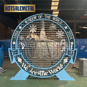 Escultura Metálica Moderna para Exteriores de Fábrica, Estatua de Arte, Escultura de Acero Hecha a Mano para Paisajes, Centro de Arte Contemporáneo - Product Image 1