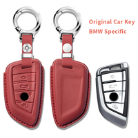 Étui à clés haut de gamme pour clés de voiture BMW Z4, fabriqué en cuir de vachette pleine fleur, avec fermoir et garniture intérieure pour voiture