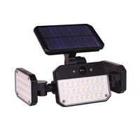 Applique murale LED à énergie solaire super lumineuse extérieure | Capteur de mouvement marche/arrêt automatique | Matériau ABS étanche et durable IP54