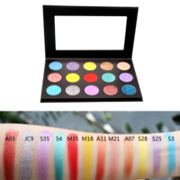 Anpassbare Eigenmarke Make-up Lidschatten-Palette Private Label Leere Pigmente Lidschatten Schimmer Finish Light Dark Glitter Matte