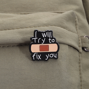 Đèn sẽ hướng dẫn bạn nhà men Pin NhạC Quote Trâm lấy cảm hứng từ bài hát Lyric ve áo huy hiệu trang sức quà tặng cho bạn bè - Product Image 3