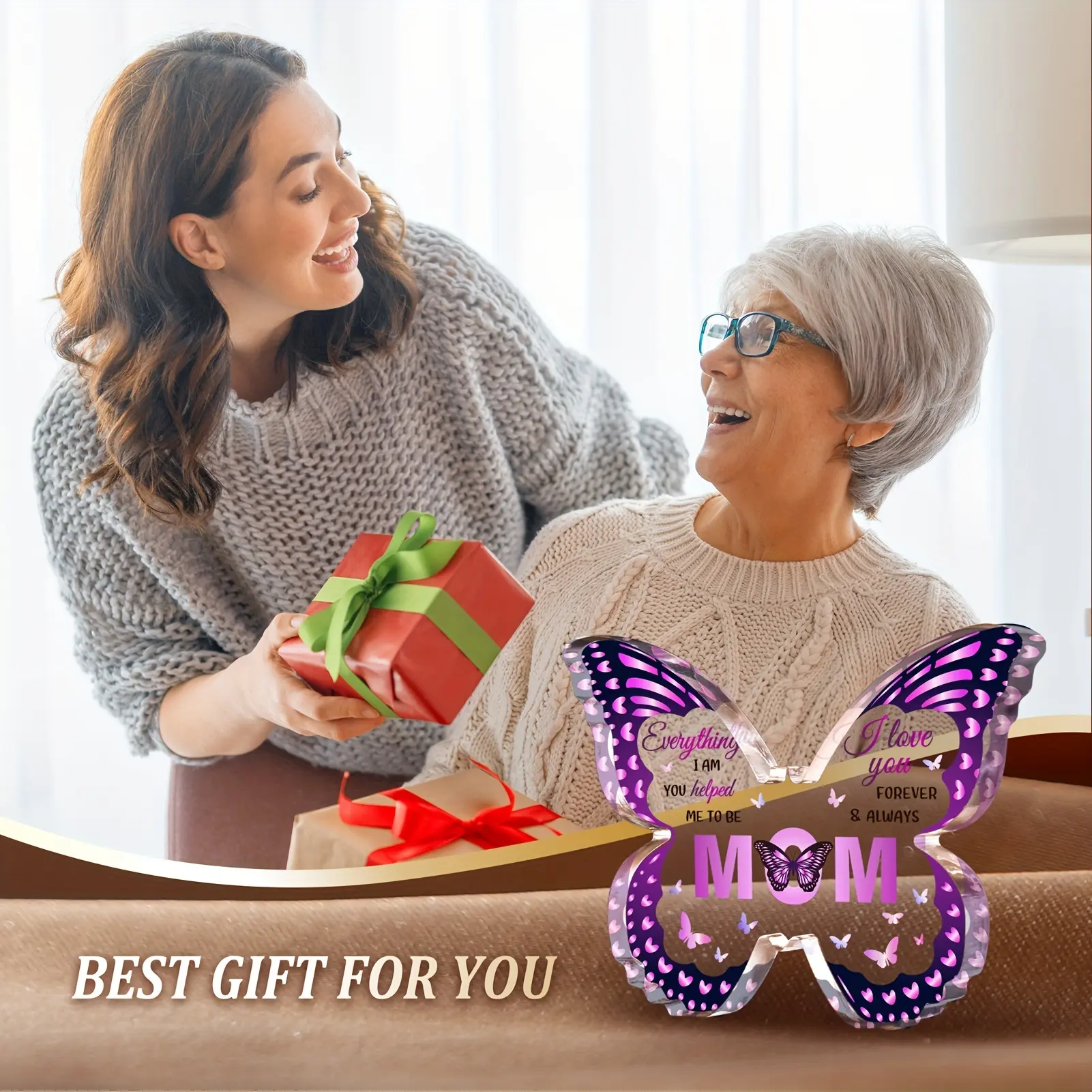 Акриловые настольные украшения-бабочки, праздничные подарки, праздничные подарки, рождественские подарки, украшения для вечеринок, настольные украшения