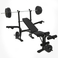 Black Bench – banc de gymnastique multifonction fendu Flybird réglable, entraînement, Panca Piana régulabile, banc de musculation, jambes bouclées