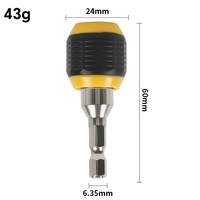 Adaptateur rapide en alliage d'aluminium à tige hexagonale JUBOSHI pour perceuse à main, connecteur de manchon à grande tête autobloquant pour perçage du métal, modèle A2I01