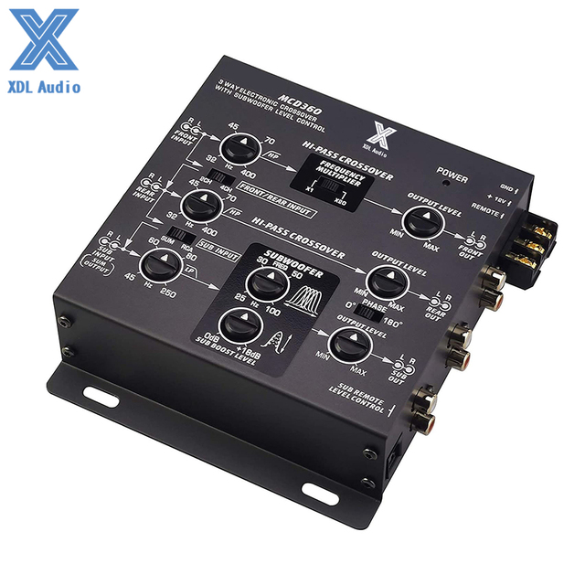 3-Way Crossover for Auto Electronics Car Amplifier System