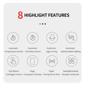 Hhd wonegg <span class=keywords><strong>brooder</strong></span> cho chim cút gà con hoàn toàn tự động lồng ấp 400 trứng nở máy - Product Image 3