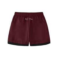 Shorts de basketball personnalisés pour hommes, faible MOQ (5 pièces), anti-transpiration, double couche en maille, tenue de basketball streetwear