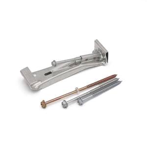 Aluminium 5 "Snelle Schroef Regen Verborgen Goot Hanger Beugels - Product Image 1