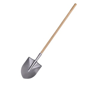 Bêche pointue en acier au manganèse argenté trempé, manche en bois épaissi de 1,2 m, pour usage domestique et agricole, excavation et remise en état, PI - Product Image 1