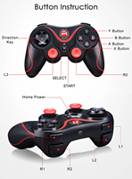 Manette de jeu sans fil GoldenPeak X3 BT Android avec support de téléphone pour tablette PC – Moule exclusif