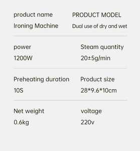 110V 220V Electric LCD Display Screen <strong>5</strong> Models Adjustable Handheld Steam <strong>Iron</strong> 1200W Household Travel Ironing Steamer for Clothes - Product Image 6