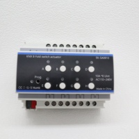 Interrupteur mural intelligent KNX EIB K-bus 8 voies 20A, certifié CE RoHS, IP20, style luxueux pour système d'automatisation domestique