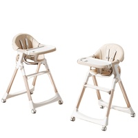 Chaise haute pour bébé, pliable et portable, adaptée à un usage domestique, chaise d'apprentissage multifonctionnelle pour bébé