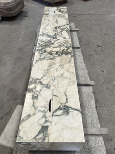 Ý paonazzetto đá cẩm thạch TV bảng trắng đá cẩm thạch TV đứng đá tự nhiên Veneer gỗ TV tủ hiện đại sang trọng - Product Image 2