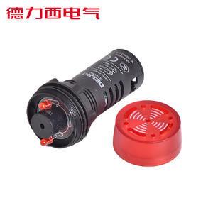 Delixi AD16-22SM 24V Alarma de Falla Tipo Intermitente con Sonido FM y Luz de Advertencia 220V Sirenas, Zumbadores y Alarmas - Product Image 3