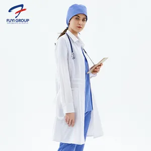 Fuyi group set di uniformi alla moda personalizzate di alta qualità all'ingrosso più dimensioni per lavoratore sanitario