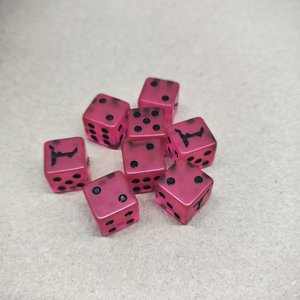 Precio de Fábrica, Dados D6 de Resina Acrílica con Esquinas Redondeadas, Color Perla Mixto, Logotipo Personalizado, Venta al Por Mayor - Product Image 1
