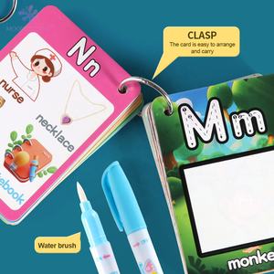 ألعاب رسم للأطفال في مرحلة ما قبل المدرسة لتعليم الأبجدية لعبة محمولة سحرية كتاب المياه بطاقات رسم تعليمي للصبغ Kit للأطفال - Product Image 5