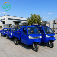 Tricycle diesel semi-fermé le plus vendu, tricycle agricole diesel, benne basculante et tricycle 3 roues pour l'ingénierie minière