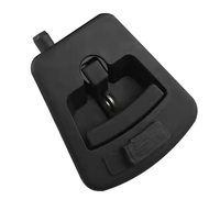 Loquet à palette en nylon noir enduit et poignée en alliage de zinc, étanchéité anti-poussière/anti-eau, verrou de compression réglable pour véhicules spéciaux