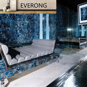 Losas <span class=keywords><strong>de</strong></span> Piedra <span class=keywords><strong>de</strong></span> Ágata Azul Translúcida Natural Premium, Grandes y Brillantes, para Pisos y Encimeras - Product Image 2