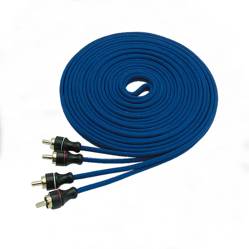 Tembaga Kabel Audio RCA 1M,1,5M,2.5M 3M 5M 8M 10M Kabel Audio Mobil Kabel RCA Pria KE Pria