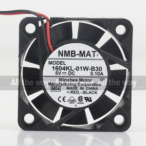 Nouveau ventilateur de refroidissement <span class=keywords><strong>silencieux</strong></span> NMB 12V 24V 48V DC 5V 0.10A AC EC 4010 40X40X10MM 4CM à deux fils 1604KL-01W-B30 pour imprimante et projecteur - Product Image 4