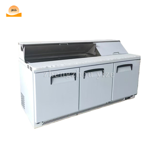 Compra al por Mayor 0-10 ℃   Refrigerador Exhibidor de 3 Puertas para Hotel, Pastelería, Ensaladas y Pizzas, con Estantes - Product Image 4