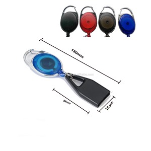 Venta al <span class=keywords><strong>por</strong></span> <span class=keywords><strong>mayor</strong></span> de silicona encendedor titular con mosquetón carrete insignia retráctil Correa - Product Image 2