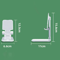 Support de téléphone pliable télescopique réglable en ABS pour table, accessoires portables pour téléphone portable, support de bureau pour vidéo mobile