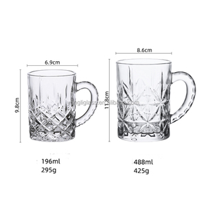 แก้วเบียร์แกะสลักขนาด6.5ออนซ์16ออนซ์แก้วเบียร์ทำด้วยมือ - Product Image 6