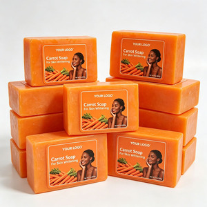 Carrot <b>Soap</b> For Skin Whitening 200g <b>Soap</b> Bars Private Label Low MOQ Hyperpigmentation Dark Spot Remover <b>Soap</b> - Product Image 2