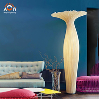 Lampu Lantai Bentuk Tulip - Pencahayaan Ambient Elegan untuk Bar/Lounge