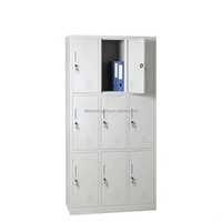 Armoire Métallique à 9 Portes pour Stockage Polyvalent, Casier en Acier avec Serrure à Clé, Vente en Gros