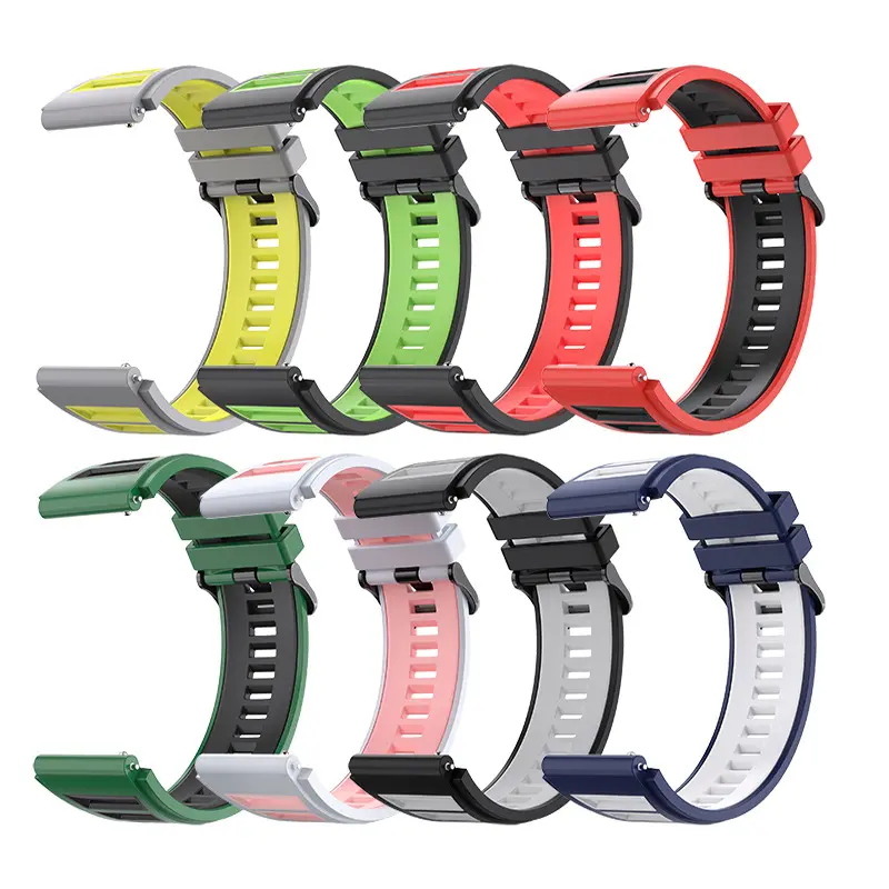 Uhrenarmband Silikon Armbanduhr Armbänder weiches Silikon Neuankömmlinge doppelte Farbe für Huawei Gt3/gt2 Armband Uhrenarmbänder