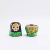 Vente en gros usine Matryoshka russe 5 couches Fille à gros ventre Artisanat en bois Cadeau de voyage Décoration Transfrontalier Moderne Simple