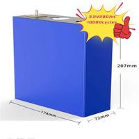 Cellule de Batterie Akku LiFePO4 3.2V LFP Grade A 280Ah 314Ah pour RV Camping-Car Bateau Yacht Énergie Solaire 320Ah