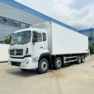 รถบรรทุกตู้เย็นตงเฟิง 8x4 พวงมาลัยซ้าย/ขวา รถตู้แช่แข็ง รถบรรทุกขนส่งสินค้า ขาย - Product Image 2