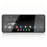Meihua Écran tactile Android OLED 12,3 pouces pour lecteur multimédia de voiture avec cadre, faisceau et Canbus pour Ford EcoSport 2013-2017 – Kit complet