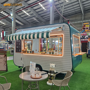 JINLIJING Enclosed Concession Mobile Bar Food Trucks Hot Dog Kebab Pizza Cart Cafe <strong>Ice</strong> <strong>Cream</strong> Coffee <strong>Trailers</strong> With Full Kitchen - Product Image 1