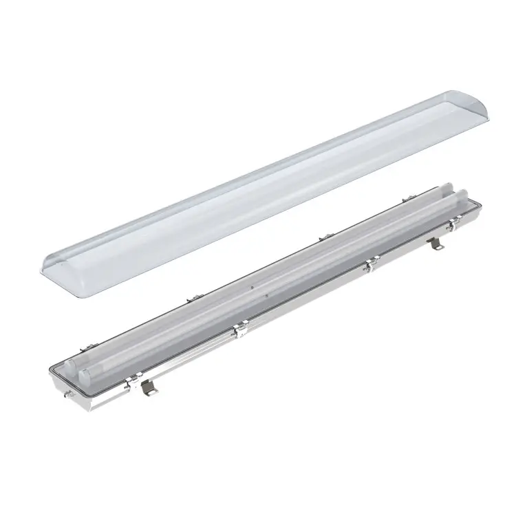 1200mm double Tube T8 Batten Light Fitting Ip65 Waterproof Led Tube Lighting 5 Years Warranty 40W 50W 60W Luminous White