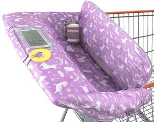 Cubierta de carrito de compras Diseño <span class=keywords><strong>universal</strong></span> 2 en 1 Cubierta de arnés de <span class=keywords><strong>silla</strong></span> alta portátil para bebé Cubierta de carrito de compras plegable para bebé - Product Image 1