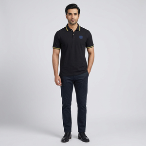 Camiseta de Golf para Hombre, Casual, Transpirable, 100% Algodón, Antiarrugas, de Secado Rápido, Manga Corta, con Logotipo Personalizado por Sublimación, Tallas Grandes - Product Image 1