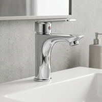 Robinet de lavabo en laiton à montage monotrou pour eau froide, vente directe usine, prix abordable