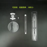 Zhuoyun prix de gros Transparent fait à la main à la mode pièce maîtresse de mariage décoration de Table acrylique bougeoir