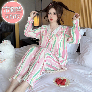 Ultima tuta floreale M-5XL stampata in <span class=keywords><strong>cotone</strong></span> da donna con motivo floreale da donna simpatiche camicie da notte grandi coppie di <span class=keywords><strong>cotone</strong></span> pigiami da donna - Product Image 5