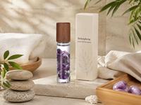 Bouteille d'huile essentielle en pierre de cristal naturel de 10ml, pierre précieuse de guérison énergétique, massage du visage pour femmes, à bille roulante pour soins personnels