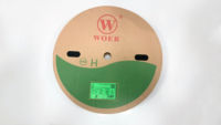 WOER 2:1 ID 1mm 2mm 3mm 4mm 6mm 80mm 90mm 100mm 250mm 300mm 125C 150C RoHS Tube thermorétractable sans halogène VW-1
