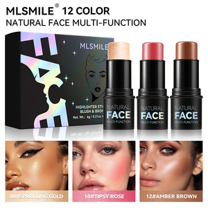 Kit de Maquillage Visage Mat Imperméable : Crayons Contour, Illuminateur, Correcteur, Blush et Ombre à Paupières Éclaircissants - Product Image 1